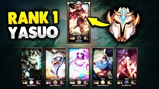 RANK 1 CHALLENGER YASUO VS. FIVE BRONZE PLAYERS ( EPIC 1v5 ) - League of Legends