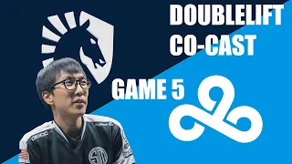 Doublelift co-cast Team Liquid vs Cloud9 | LCS Lock-in Finals Game 5