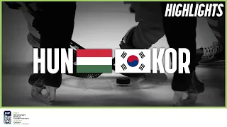 Highlights | Hungary vs. Korea | 2022 IIHF Ice Hockey World Championship | Division I Group A