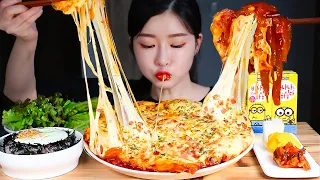 ASMR THE SPICIEST BRAISED CHICKEN IN KOREA 🔥 CHEESE BOMB! ADOBO & EGG RICE MUKBANG Eating Show