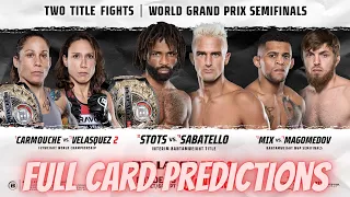 BELLATOR 289 STOTS VS. SABATELLO FULL CARD PREDICTIONS!