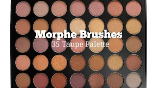 Morphe Brushes 35T Taupe Palette Swatches
