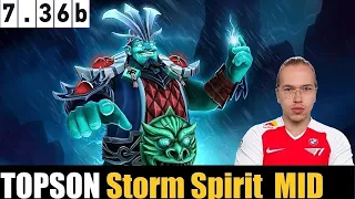 🤯 TOPSON [Storm Spirit] MID 7.36b - DOTA 2 HIGHEST MMR MATCH #dota2gameplay  #dota2gameplay  #topson