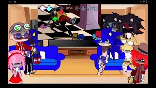 sonic Characters react to different exe's || part 2 || as always credits in desc ||