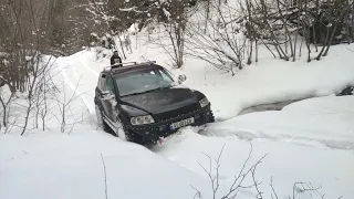 Touareg in deep snow