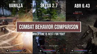 Skyrim 2022 Ultra Modded - [Vanilla vs. SkySA vs. ABR] Combat Comparison