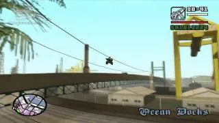 GTA San Andreas - Walkthrough - Unique Stunt Jump #7 - Ocean Docks (Los Santos)