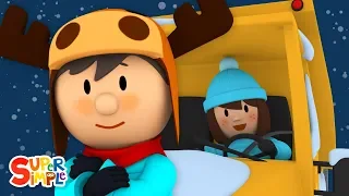 Sarah's Snow Plow Is Frozen Stuck | Carl's Car Wash | Cartoons for Kids