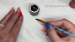 TORTOISE SHELL GEL NAIL ART | GLASS GELS | Hilary Dawn Herrera