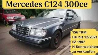 Mercedes C124 300CE Bestandsaufnahme | W124 Coupe | zum Verkauf | H-Zulassung | MB Youngtimer Parts