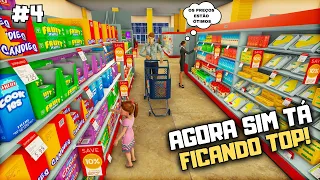 COMPREI MAIS PRATELEIRAS E UMA GELADEIRA PARA MEU MERCADO - Supermarket Simulator