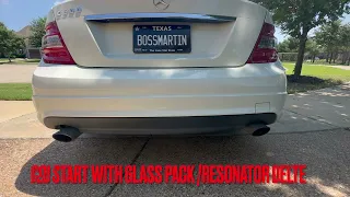 Mercedes Glass Pack Muffler/Resonator Delete