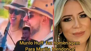 Murilo Huff faz linda homenagem para Marília Mendonça em seu show! 5  meses sem você 😭
