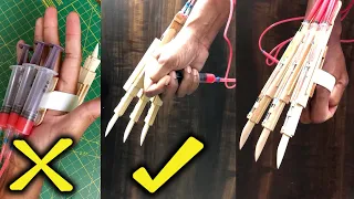 X-MEN WOLVERINE Claws fully automatic DIY tutorial | x men claws making | x men blades - Popsicle