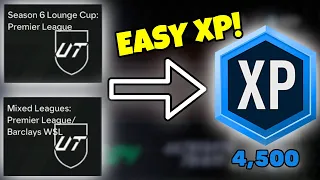 HOW TO GET 4,500 XP EASY & QUICK! 🔥 Season 6 Lounge Cup & Mixed Leagues XP Objectives - EA FC 24