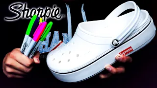 Custom SHARPIE CROCS!! (SaTisFyiNg)