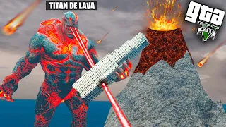 JOGANDO COMO UM TITAN DE LAVA GIGANTE no GTA 5 !! (ÉPICO)