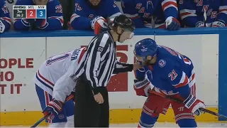 Canadiens Brendan Gallagher Sucker Punches Rangers Barclay Goodrow During Montreal's 12th Loss