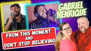 First Time Reaction to "From This Moment" and "Don't Stop Believing" by Gabriel Henrique.