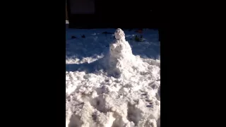 Redneck way to destroy a snowman