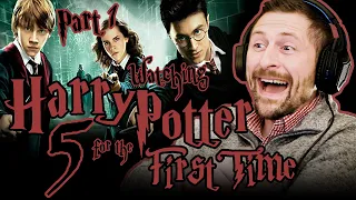 WATCHING HARRY POTTER 5 - FIRST TIME - ORDER OF THE PHOENIX (PART 1)