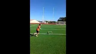 11 Year Old Beto Diaz kicks a 35 Yard Field Goal