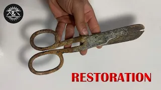 Antique Rusty Scissors Restoration