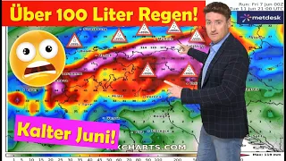 Schockprognose: Über 100 Liter Regen im Süden! Regional: Flutwelle 2.0 möglich! Unwetter, Gewitter