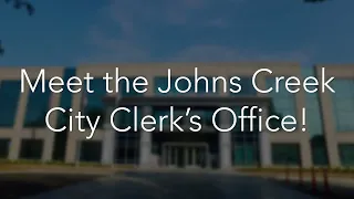 Johns Creek Municipal City Clerk's Week 2024
