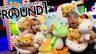 $100 CLAW MACHINE CHALLENGE AT ROUND 1 ARCADE!