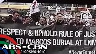 TV Patrol: Malawakang protesta kontra libing ni Marcos, isinagawa