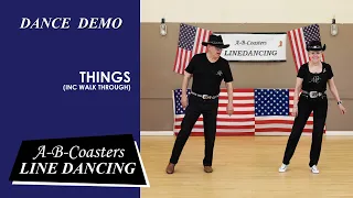 THINGS - Line Dance Demo & Walk Through