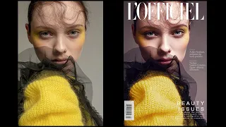 High-End Retouching for Magazine Editorial (time lapse) | PJK Post Productions