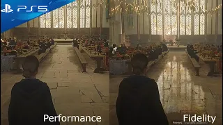 Hogwarts Legacy (PS5) Performance vs. Fidelity w/ Ray Tracing Mode | Quick Comparison