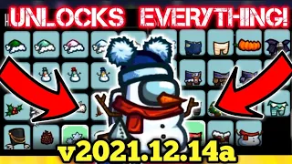 Unlock All Cosmetics & Cosmicubes For Free (Including Innersloth Snowflake Snowbean) Among Us Latest