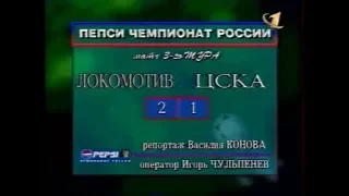 Локомотив 2-1 ЦСКА. Чемпионат России 1998