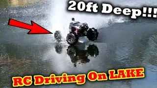 BRAND NEW Traxxas X-Maxx VS DEAP Lake Hydroplane Water Crossing rc car on water driving on water