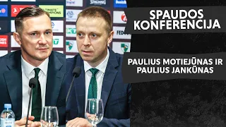 Spaudos konferencija apie naująsias pareigas su Pauliumi Motiejūnu ir Pauliumi Jankūnu