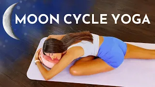 Moon Cycle Yoga - Cramp Relief for your Period- 25 Min Gentle Yoga for your Luteal Phase