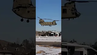 Chinook Helicopter low pass.