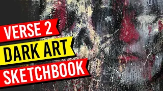 Dark Art Painting (Sketchbook Experiment 02) Sketchbook Ideas & Art Inspiration