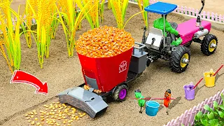 Diy tractor making automatic seeding machine | Diy mini agricultural machine | @Sunfarming