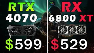 RTX 4070 vs RX 6800 XT | REAL Test in 14 Games 1440p | Rasterization, RT, DLSS Frame Generation, FSR