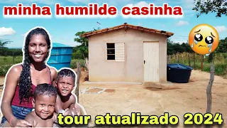 TOUR PELA MINHA CASA SIMPLES DE DOIS CÔMODOS"SEM BANHEIRO ".mãe de dois👩‍👦‍👦💞 NOSSA HUMILDE CASINHA🏡