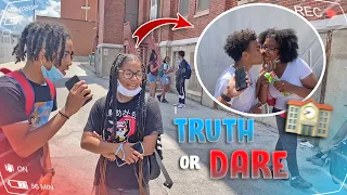 Truth Or Dare Public Interview At Highschool 😱 *gets freaky