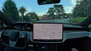 Dropping off Gali on Tesla Full Self-Driving Beta 11.4.4