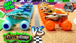 Toy Diecast Monster Truck Racing Tournament | Winter Series Round #1 | NEW TRACK & NEW TRUCKS!