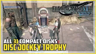 Final Fantasy 7 Remake All Music Disk Locations (Disc Jockey Trophy)