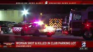 Woman shot and killed in club parking lot