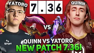 NEW PATCH 7.36 QUINN vs YATORO from TEAM SPIRIT! | QUINN tests VOID SPIRIT 7.36